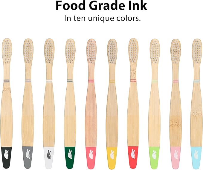 Sea Turtle Plant-Based Bristles, Soft Bamboo Toothbrushes, Individually Sealed - Image 3