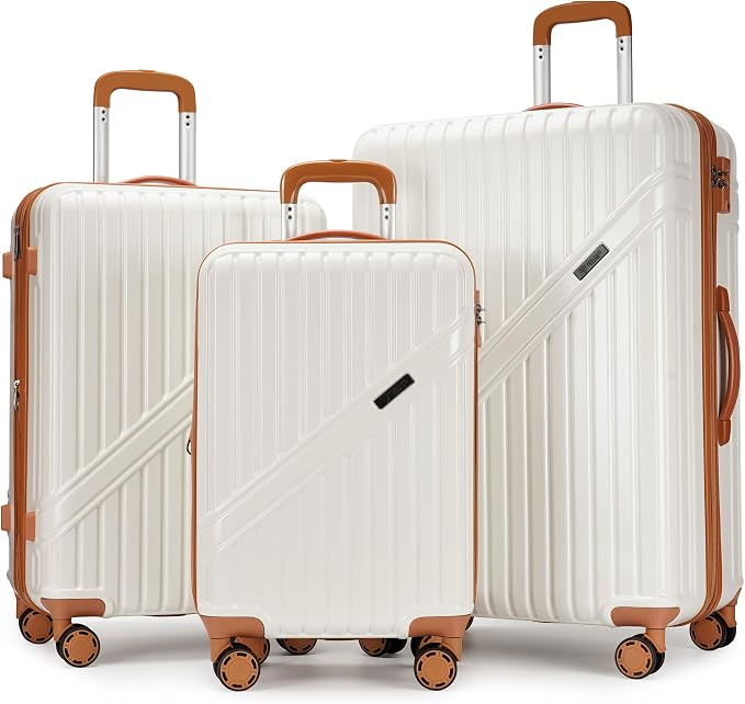 GinzaTravel Luggage Sets 3-Piece Expandable Suitcases by PRIMICIAAuthorizedProducts