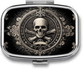 Metal 2 Compartment Pill Organizer Travel Friendly Portable Compact Pill Box by Unknown