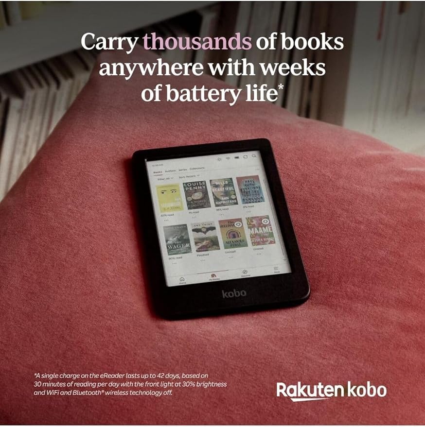 Kobo Clara Colour | eReader | 6” Glare-Free Colour E Ink Display | Dark Mode - Image 6