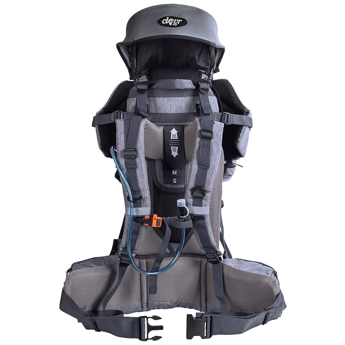 ClevrPlus Urban Explorer Child Carrier Hiking Baby Backpack, Heather Gray - Image 7