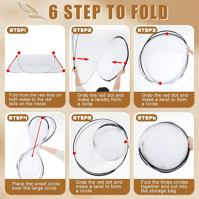 2 Pcs Large Pop up Mosquito Tent Portable Foldable Mosquito Bug Net - Image 5