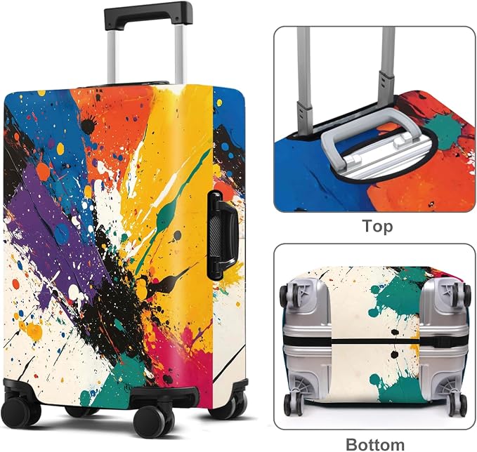 Luggage Cover Washable Suitcase Protector Anti-scratch Suitcase cover Fits - Image 2