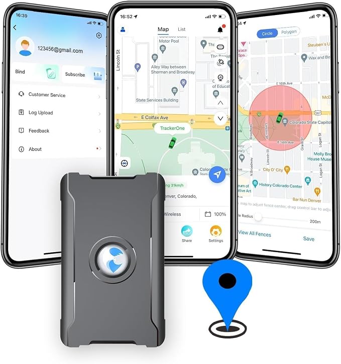 GPS Tracker for Vehicles Cars Long Battery Life to 90 Days, Strong Magnet by WanWayTech