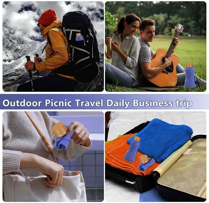 Collapsible Water Bottles, Leak Proof, Reuseable BPA Free Silicone Foldable - Image 7
