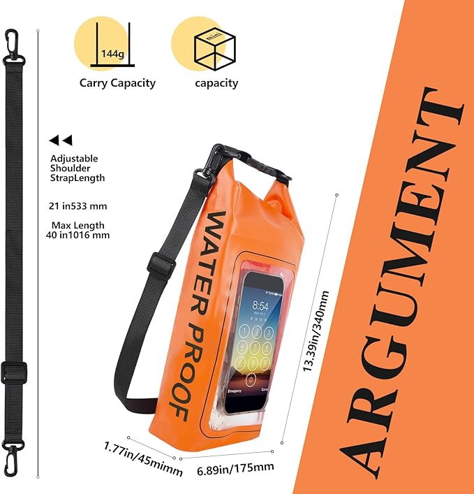IP68 Waterproof Dry Bag, 2L - Image 2