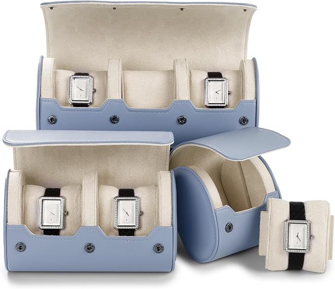 Oirlv Luxury Leather Watch Organizer Case Watch Box - Image 4