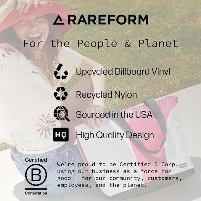 Rareform Large Zippered Blake Tote Bag | One-of-a-Kind, Water-Resistant - Image 6
