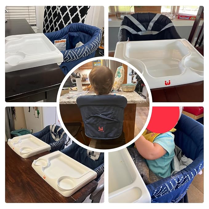 MTWML Hook On High Chair with Tray, Portable Baby High Chair That Attaches to - Image 2