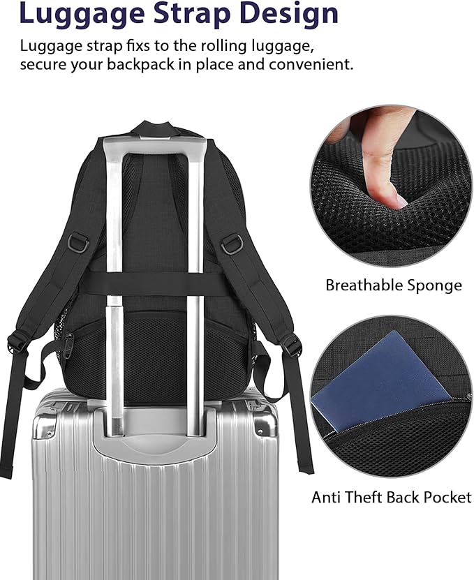 MATEIN 15.6 Inch College Backpack, 20 L Airline Approved Laptop Computer - Image 3