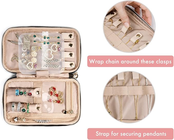 SFYBYHEART Travel Jewelry Organizer Case, Jewelry Travel Bags - Image 4