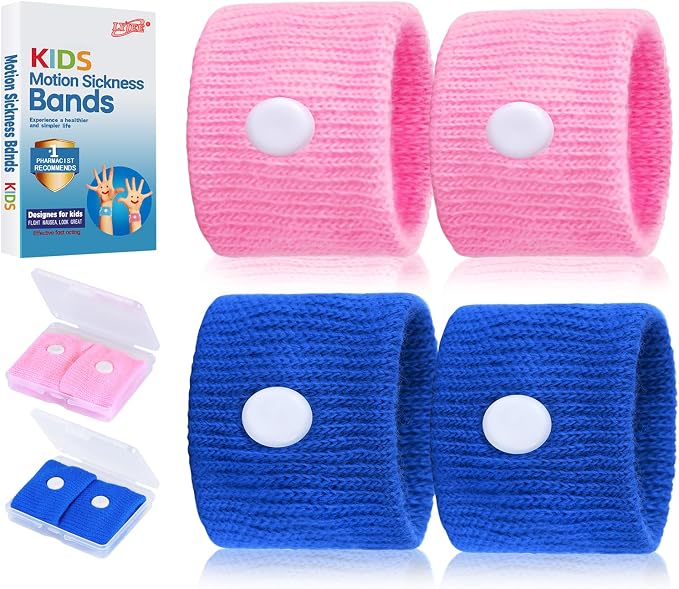 LYJEE Motion Sickness Bands for Kids, Travel Sickness Relief Wristbands by LYJEEMotionSicknessBands