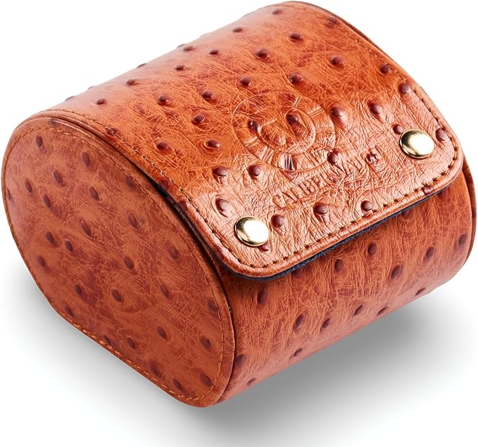 Genuine Napa Leather Watch Roll Travel Case by CaliberWatch