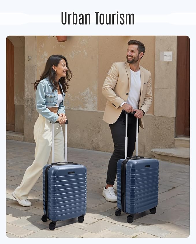LIGHT FLIGHT Luggage Sets, Carry On Luggage 22x14x9 Airline Approved, Carry On - Image 9