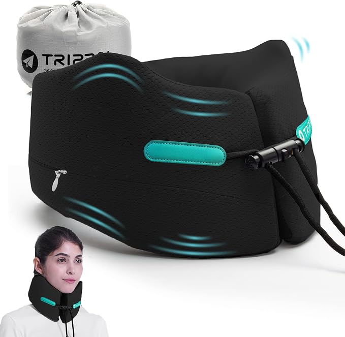 GOLDORANGE Travel Pillows for Sleeping Airplane Neck Chin Head Support Memory by Home