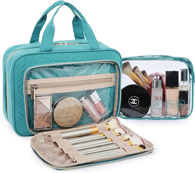 BAGSMART Toiletry Bag Hanging Travel Makeup Organizer - Image 2