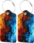2-Pack Cool Ice and Fire Luggage Tags by OUZPGAQ