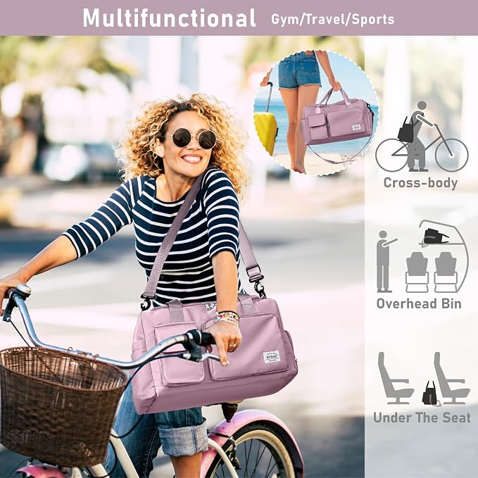 NPBAG Women Travel Duffel, Gym Workout Overnight Bag, Mommy Hospital Bag - Image 6