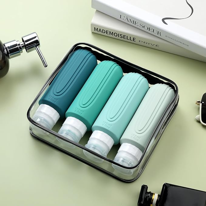 Travel Bottles for Toiletries, Large 6oz Oversize Containers, BPA Free Leak - Image 7