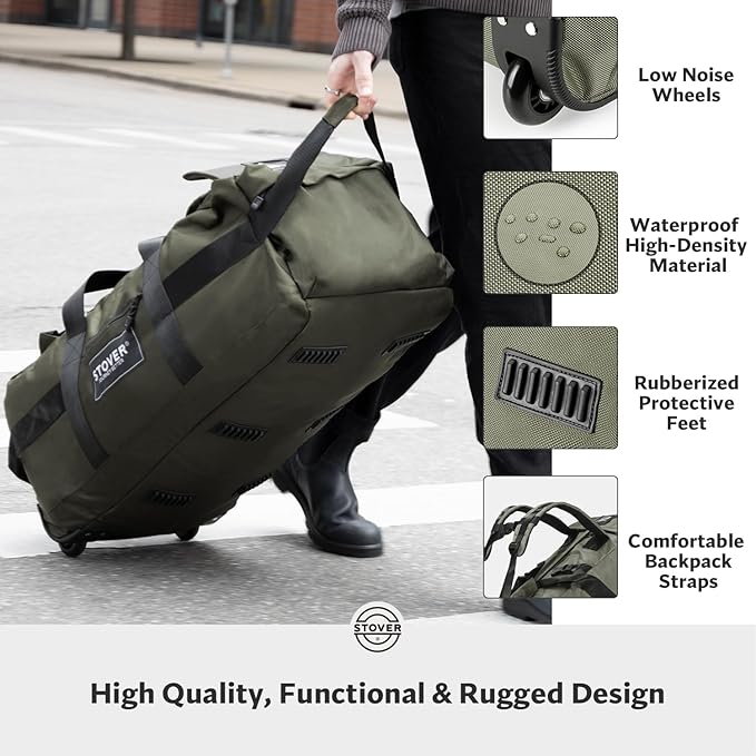 STOVER 100L Rolling Duffel Bag - Image 5