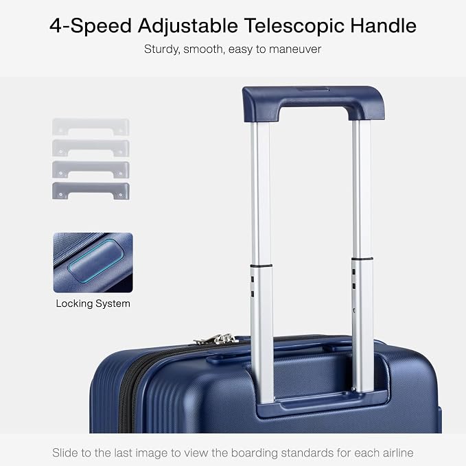Hanke Grace Expandable Carry On Luggage - Image 9