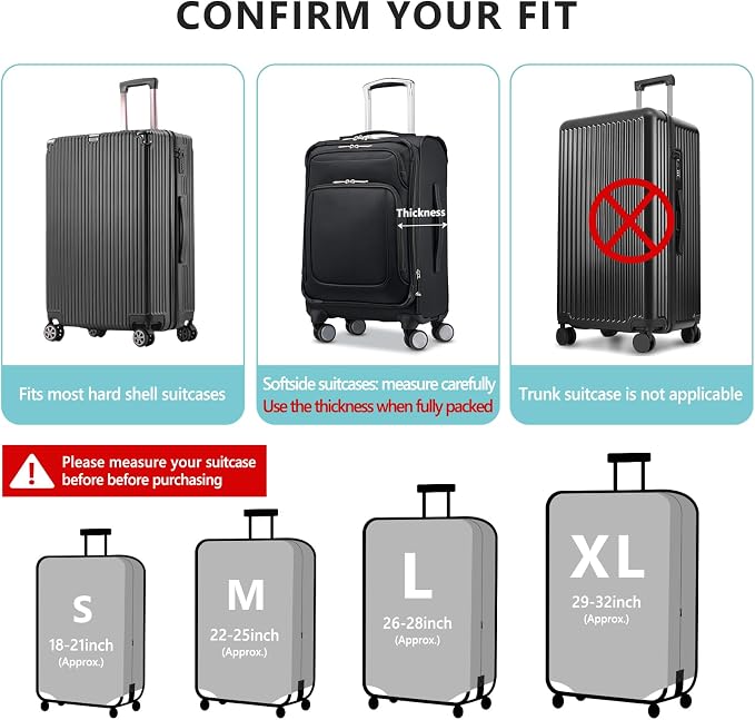 Travelkin Luggage Covers With Tag - Image 3