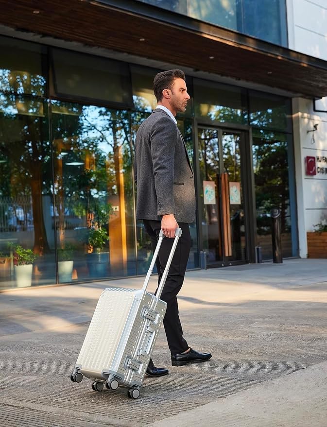 Mvst Luggage Premium All Aluminum Magnesium Carry On 20'' Lightweight Metal - Image 7