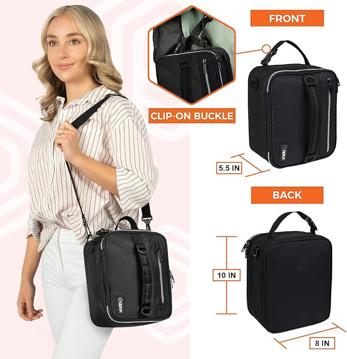 opux Insulated Lunch Box for Men Women Adult, Compact Lunch Bag for Kids Boy - Image 2