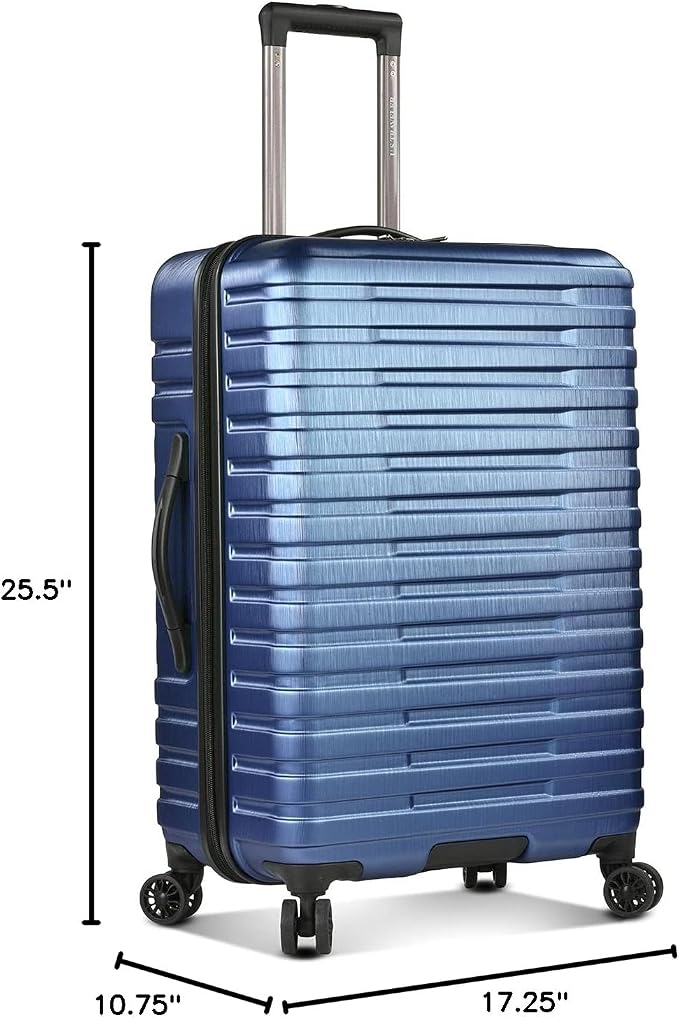 U.S. Traveler Boren Polycarbonate Hardside Rugged Travel Suitcase Luggage - Image 8