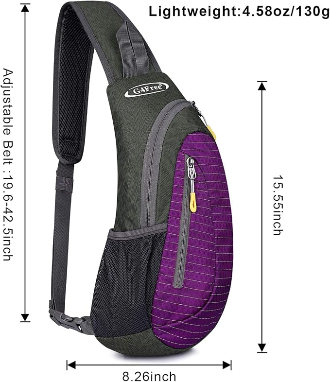G4Free Sling Bag for Men Women, Small Crossbody Backpack Lightweight Chest - Image 3