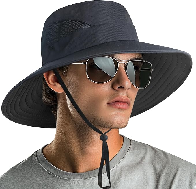 NPQQUAN Ponytail Sun Bucket Hats by NPQQUAN