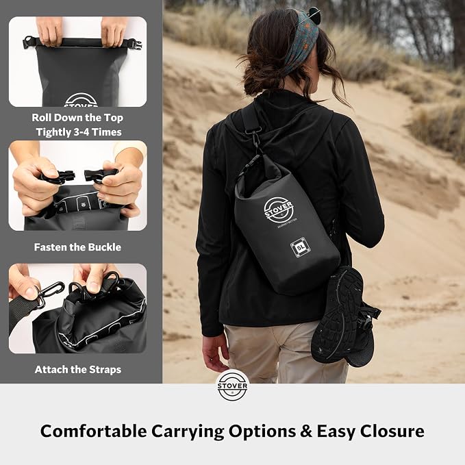 STOVER 5/10/25/30/40/55L Waterproof Backpack- Floating Dry Bag - Image 5