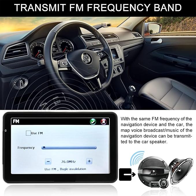 GPS Navigation for Car, Latest 2025 Map 7 inch Touch Screen Car GPS, Voice Turn - Image 6