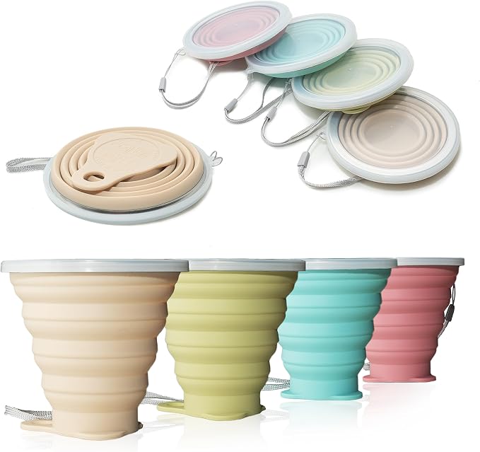 IYYI Silicone Collapsible Travel Cup, 9.22oz Folding Camping Cup - Image 9