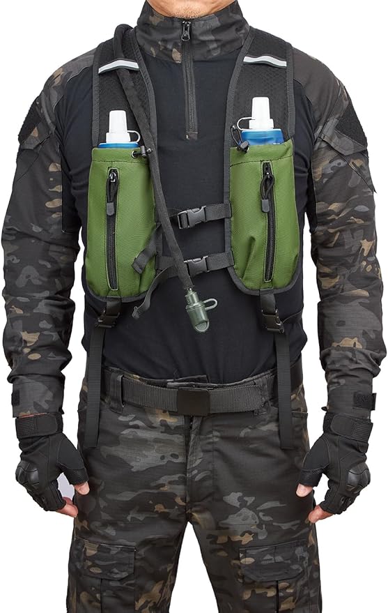 ATBP Running Hydration Vest Pack Thermal Insulation 3L TPU Water Bladder - Image 6