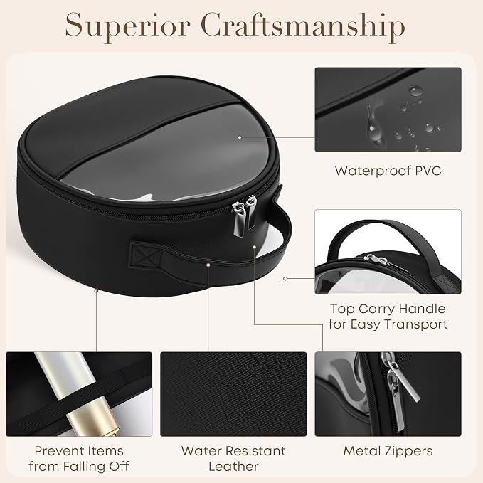 Clear Toiletry Bag, Travel Makeup Bag, Large Transparent Cosmetic Bag - Image 2