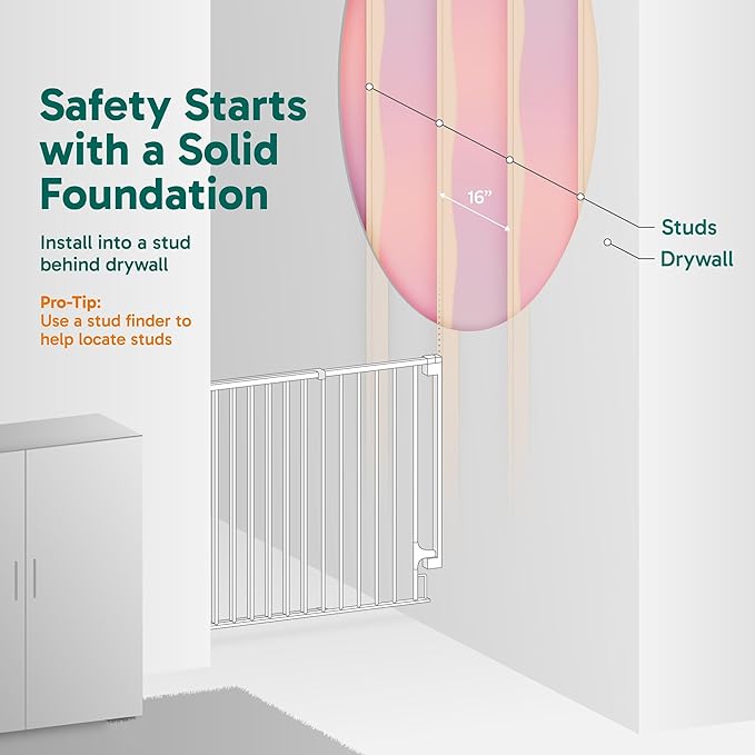 Cumbor 34" Extra Tall Baby Gate - Image 7