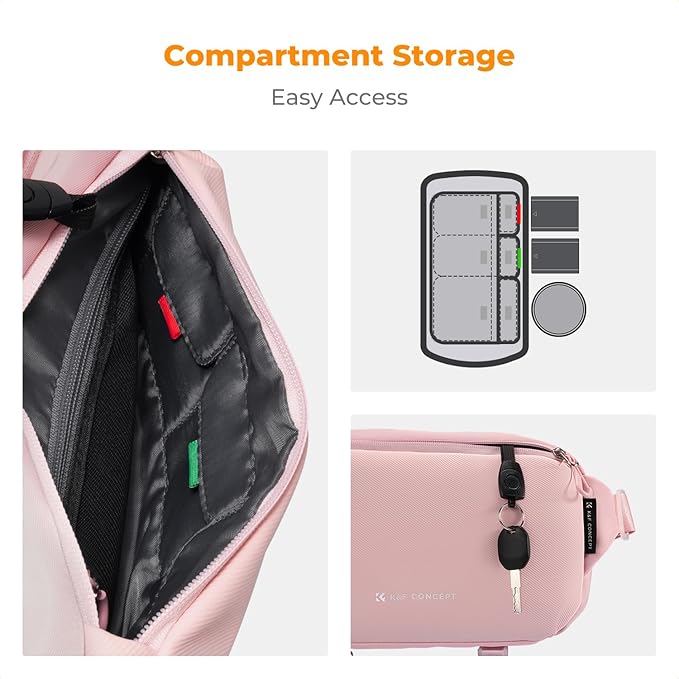 K&F Concept 2 in 1 Sling Bag Everyday Shoulder Bag & Multifunction Photography - Image 4
