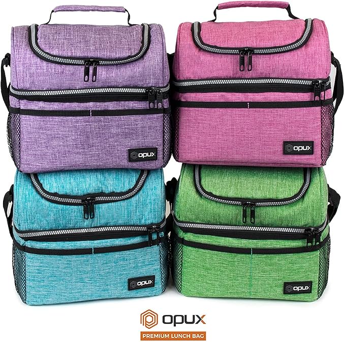 OPUX Lunch Box For Men Women, Insulated Large Lunch Bag Adult Work, Double - Image 9
