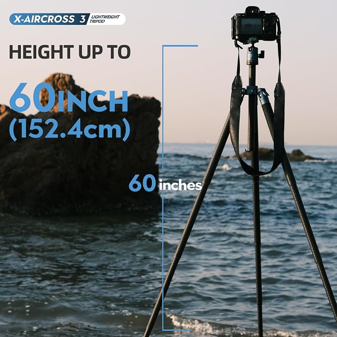 Fotopro 62 Inch Carbon Fiber Tripod - Image 3