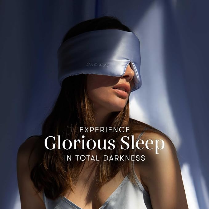 DROWSY Silk Sleep Mask. Face-Hugging, Padded Silk Cocoon - Image 6