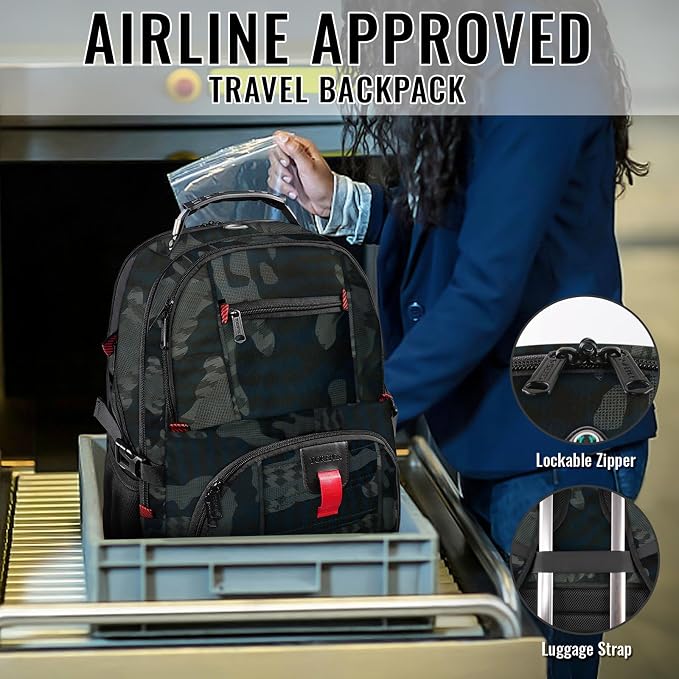 YOREPEK Travel Backpack, Extra Large 50L Laptop Backpacks - Image 5
