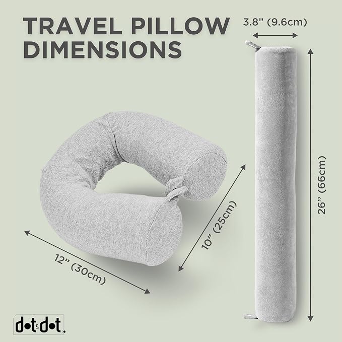 Dot&Dot Twist Memory Foam Travel Pillow - Image 7
