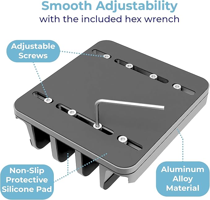 Vertical Laptop Stand Holder 5 Slots, Aluminum Space-Saving Laptop Holder - Image 5