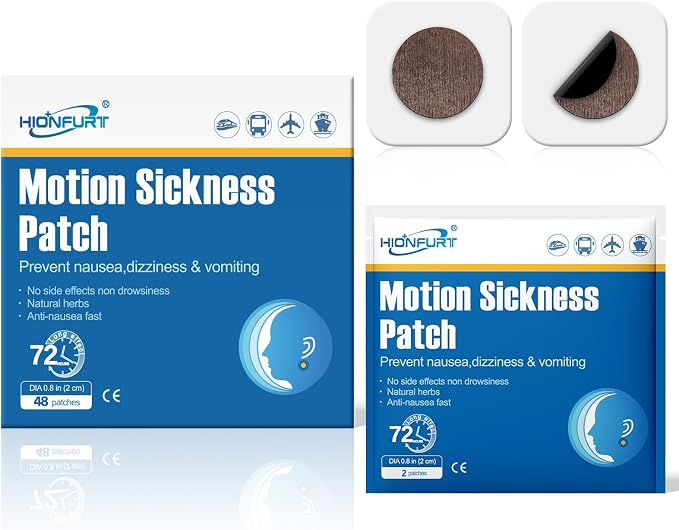48ct Motion Sickness Patches – Sea Sickness Patches by HIONFURT