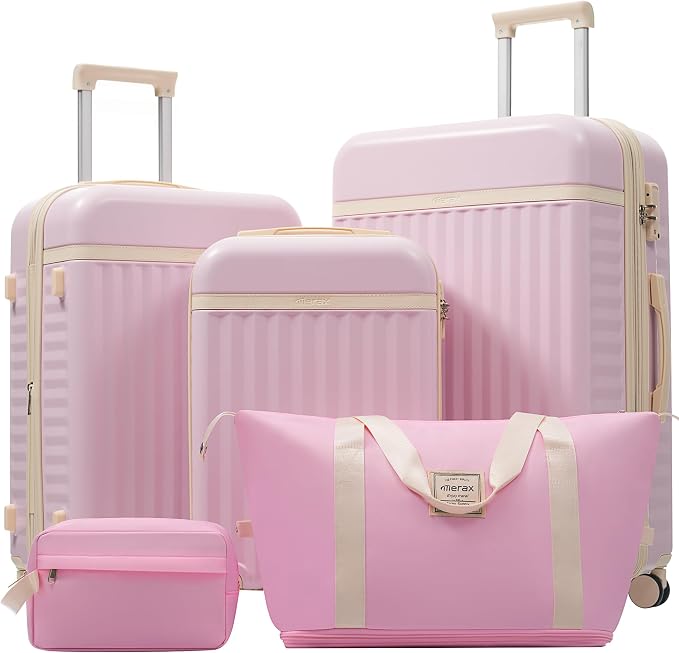 Merax Luggage Sets, Durable Hardshell 3 Piece Suitcase by Merax