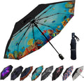 LLanxiry Compact Travel Umbrella, Mini Windproof Umbrellas by LLanxiry