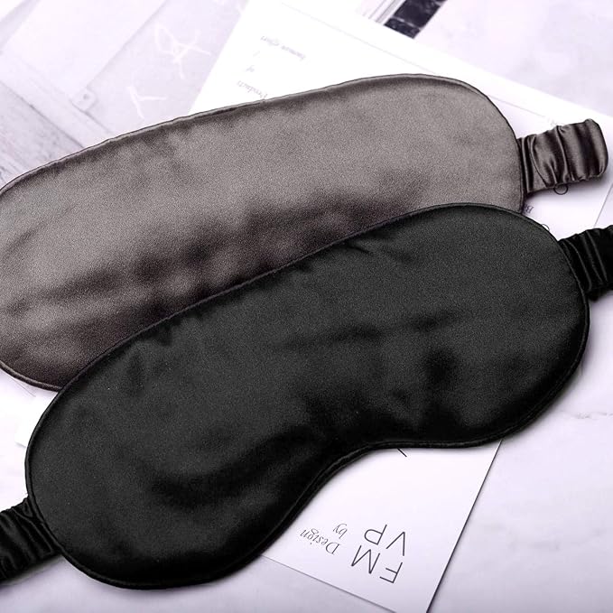 Silk Sleep Mask Light Blocking Luxury 100% Mulberry 19mm Silk Eye Mask Eye - Image 5