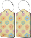 Flowers Leather Luggage Tag by Ovitssrk