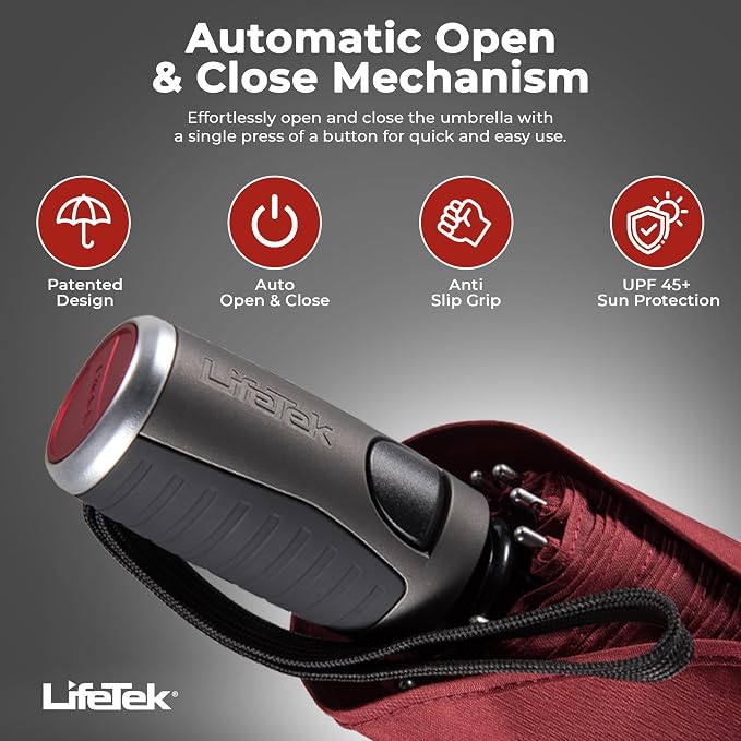 LifeTek Premium Travel Umbrella - Image 3
